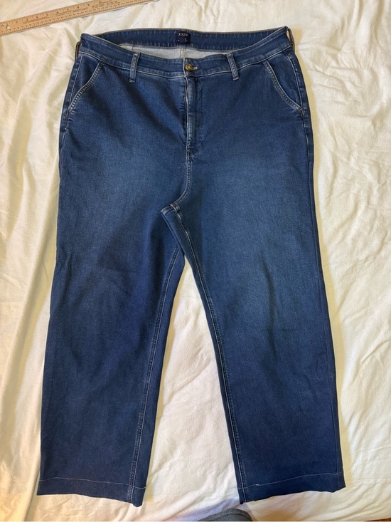 J. Crew Denim - J.Crew Size 35 Dark Wash High Rise Straight Leg Stretch Jeans